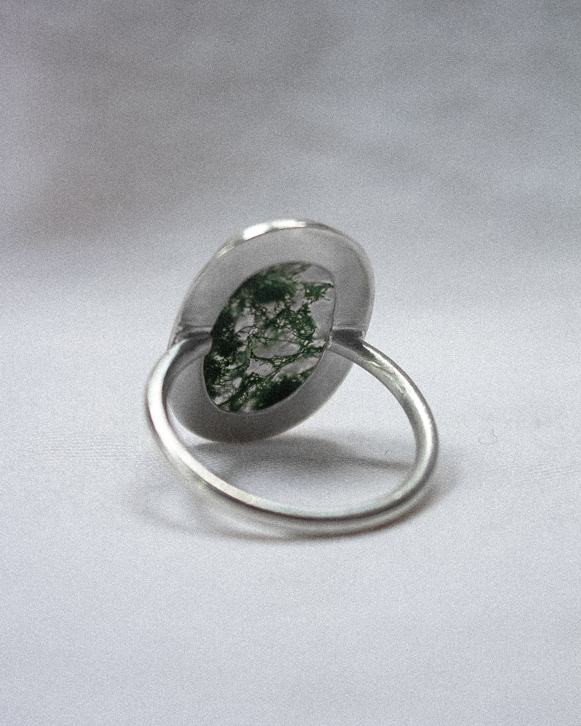 Moss Agate Ring (Size 9 1/2)