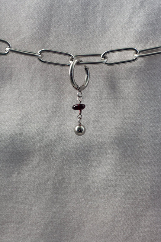 Garnet Drop Earrings
