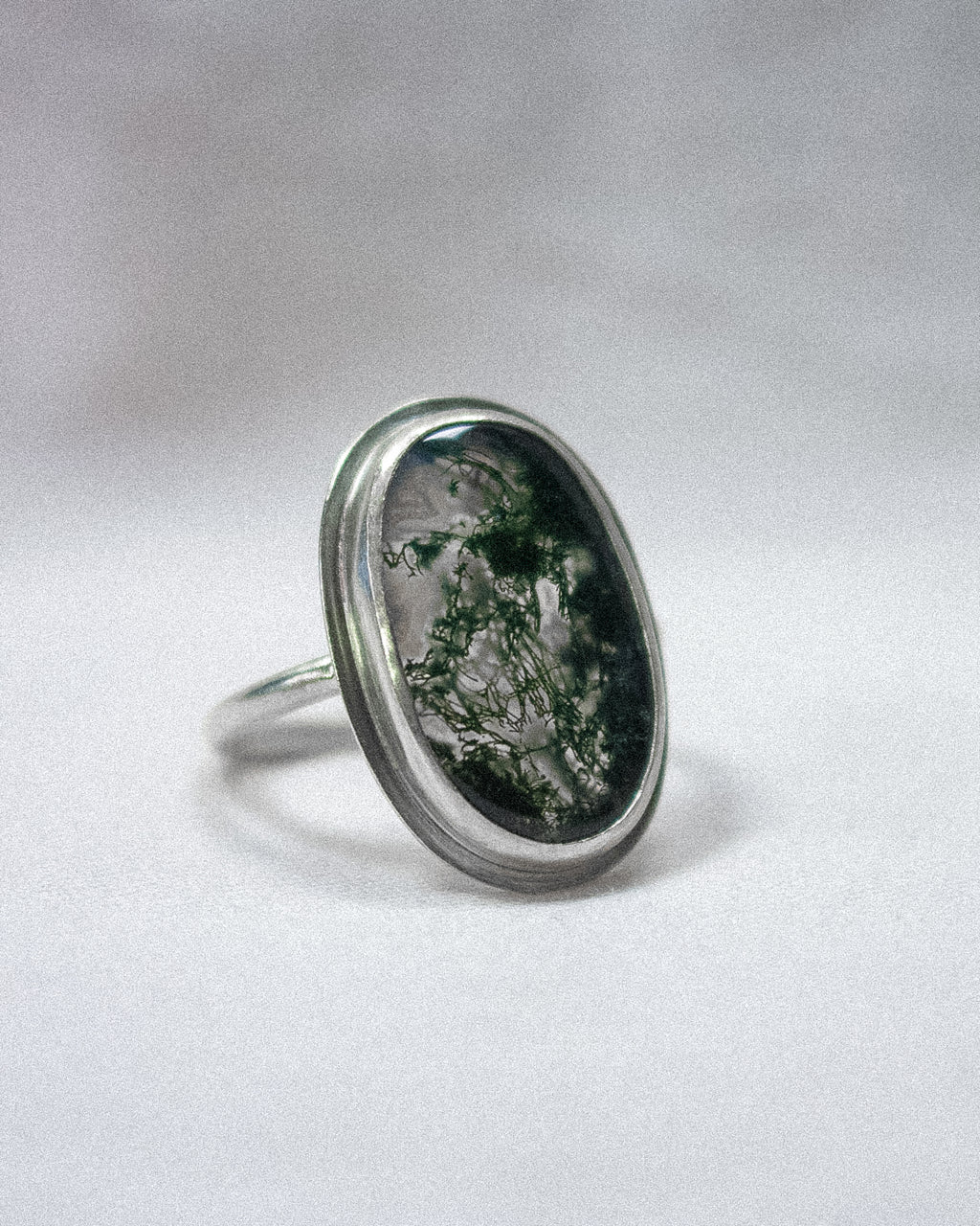 Moss Agate Ring (Size 9 1/2)