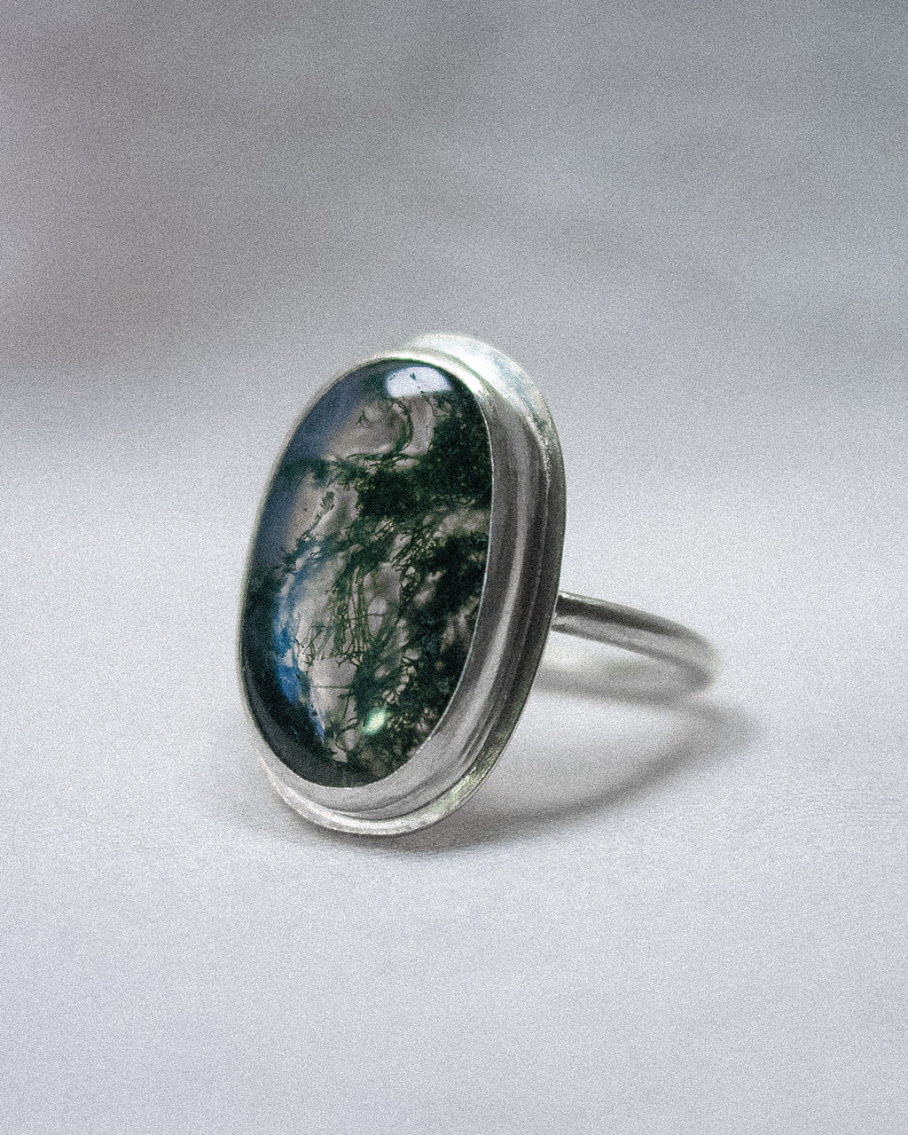 Moss Agate Ring (Size 9 1/2)