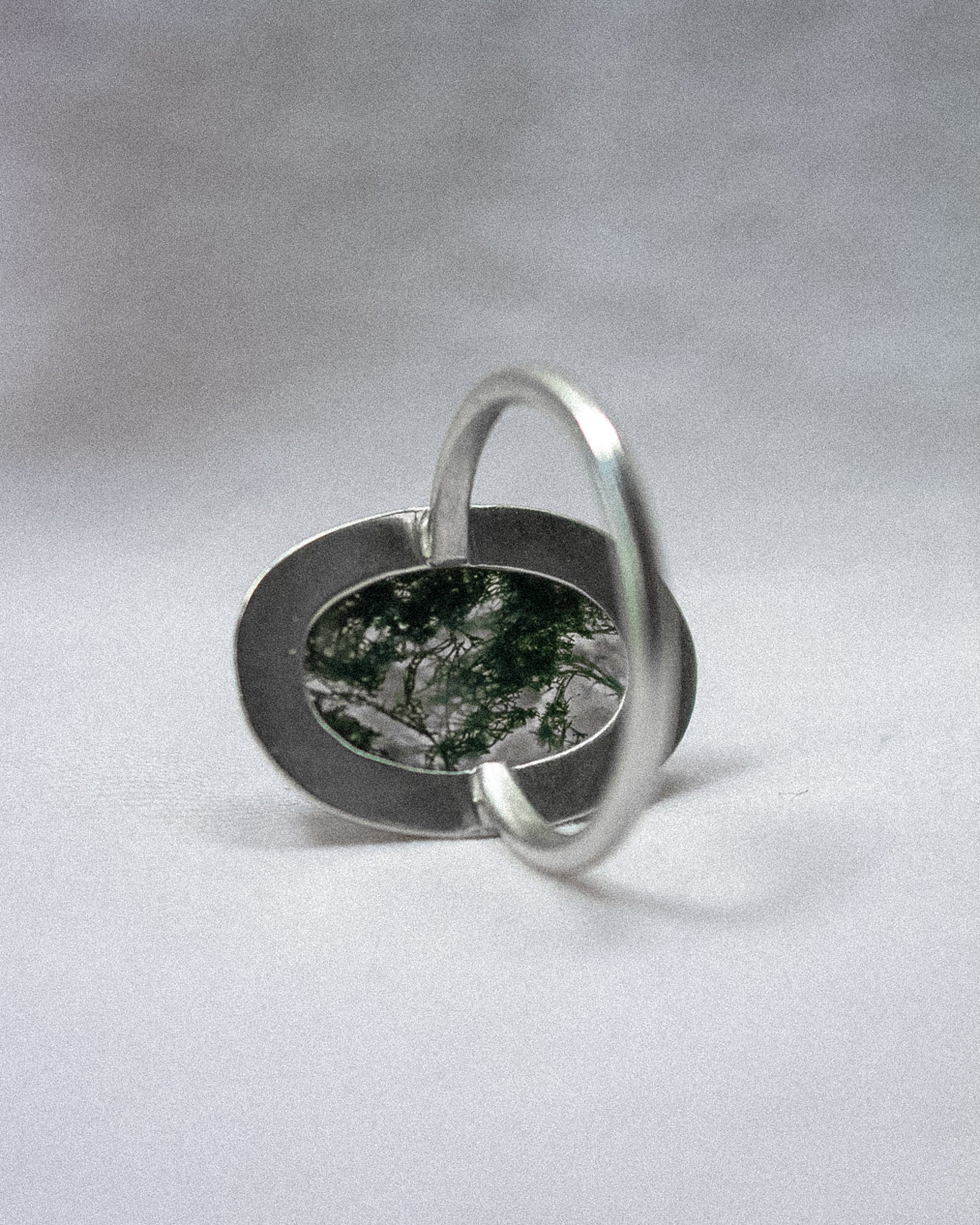 Moss Agate Ring (Size 9 1/2)