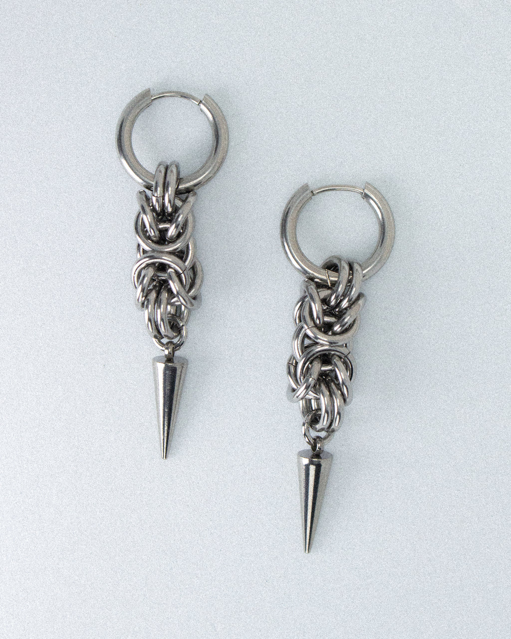 Thick Spike Hoops